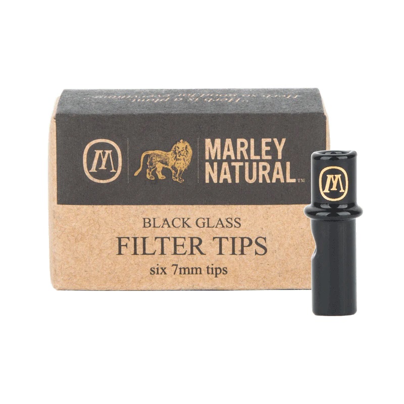 Skleněné filtry Marley Natural Glass Filter, 7mm, black, 6ks