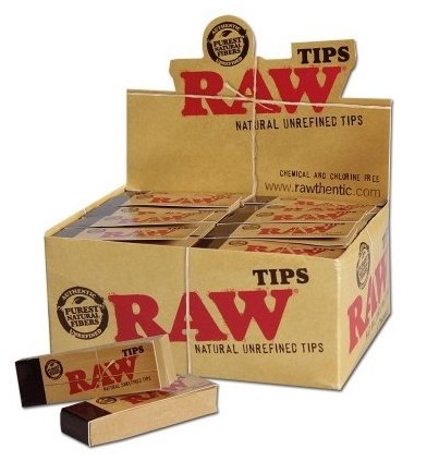 Filtry RAW - úzké nebělené, 50ks v balení | box 50ks