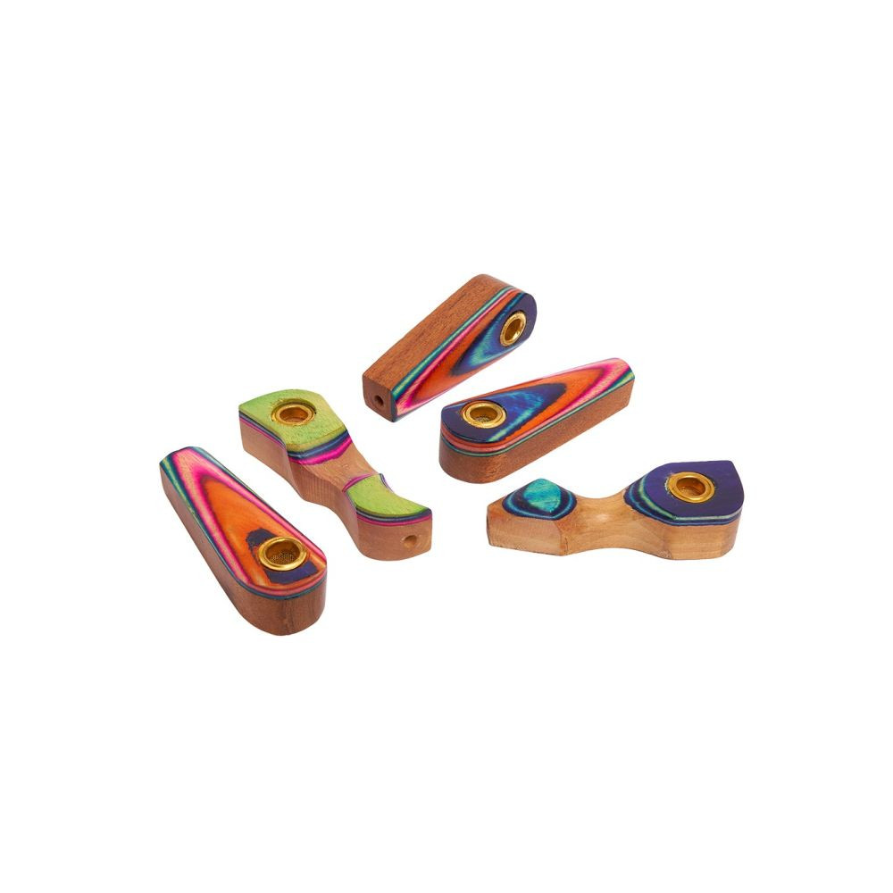 Qnubu Colorado Dýmka dřevěná Pueblo 7.6 cm, BALENÍ 5 ks