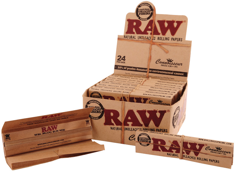 Papírky a filtry RAW CONNOISSEUR 32ks v balení | box 24ks