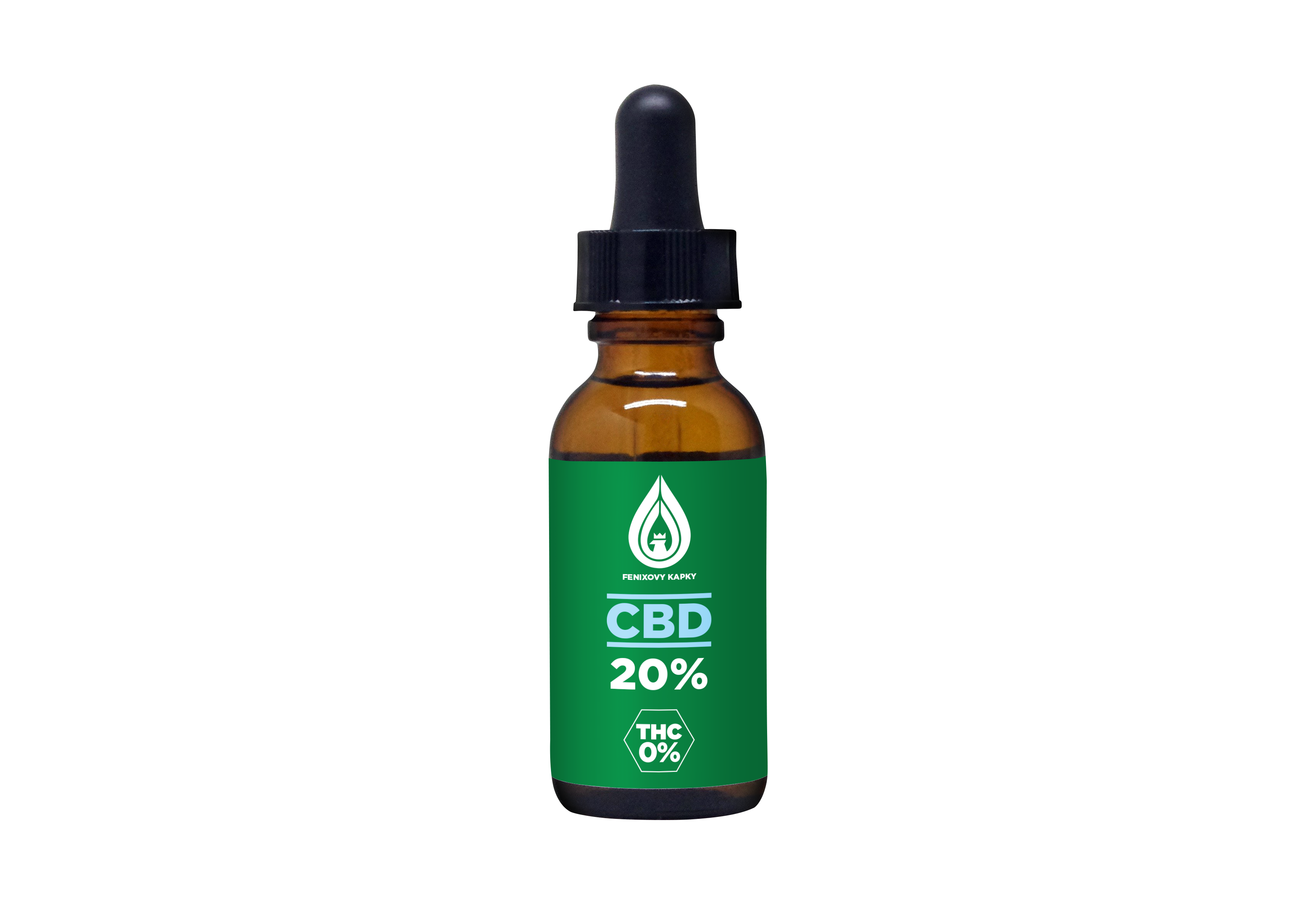 Fénixovy kapky CBD olej 20% bez aroma, 10ml