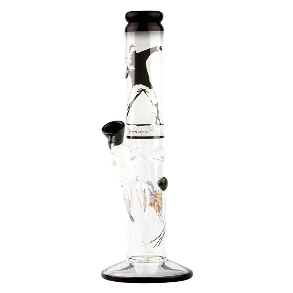 Skleněný bong Grace Glass | Banksy's Graffiti' Flower Thrower