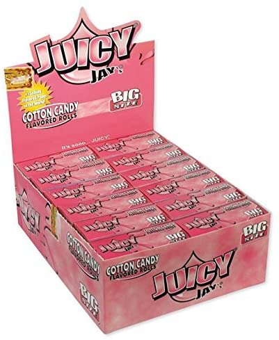 Papírky Juicy Jay's Rolls, Cukrová vata, 5m v balení | box 24ks