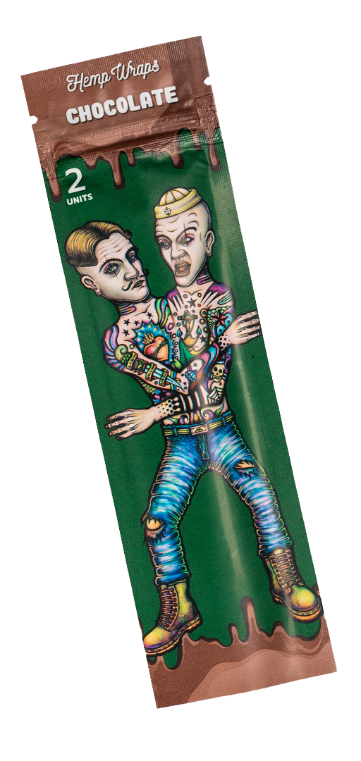 Lion Rolling Circus Hemp Wrap – čokoláda, 2ks