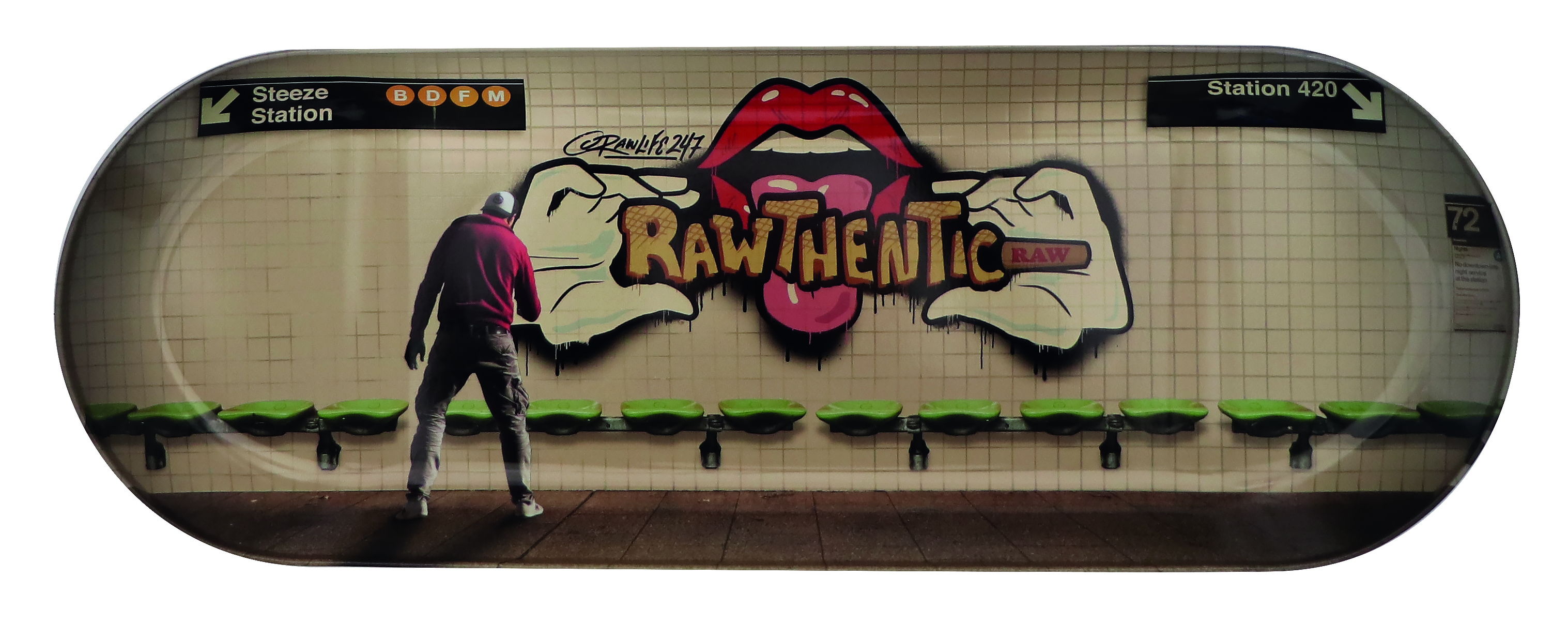 Rolovací podnos RAW Skate Deck Rolling Tray