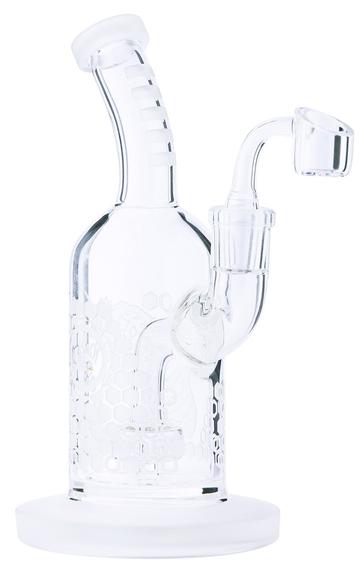 Skleněný bong Rig Killer Bee Hex 8", 20,3 cm