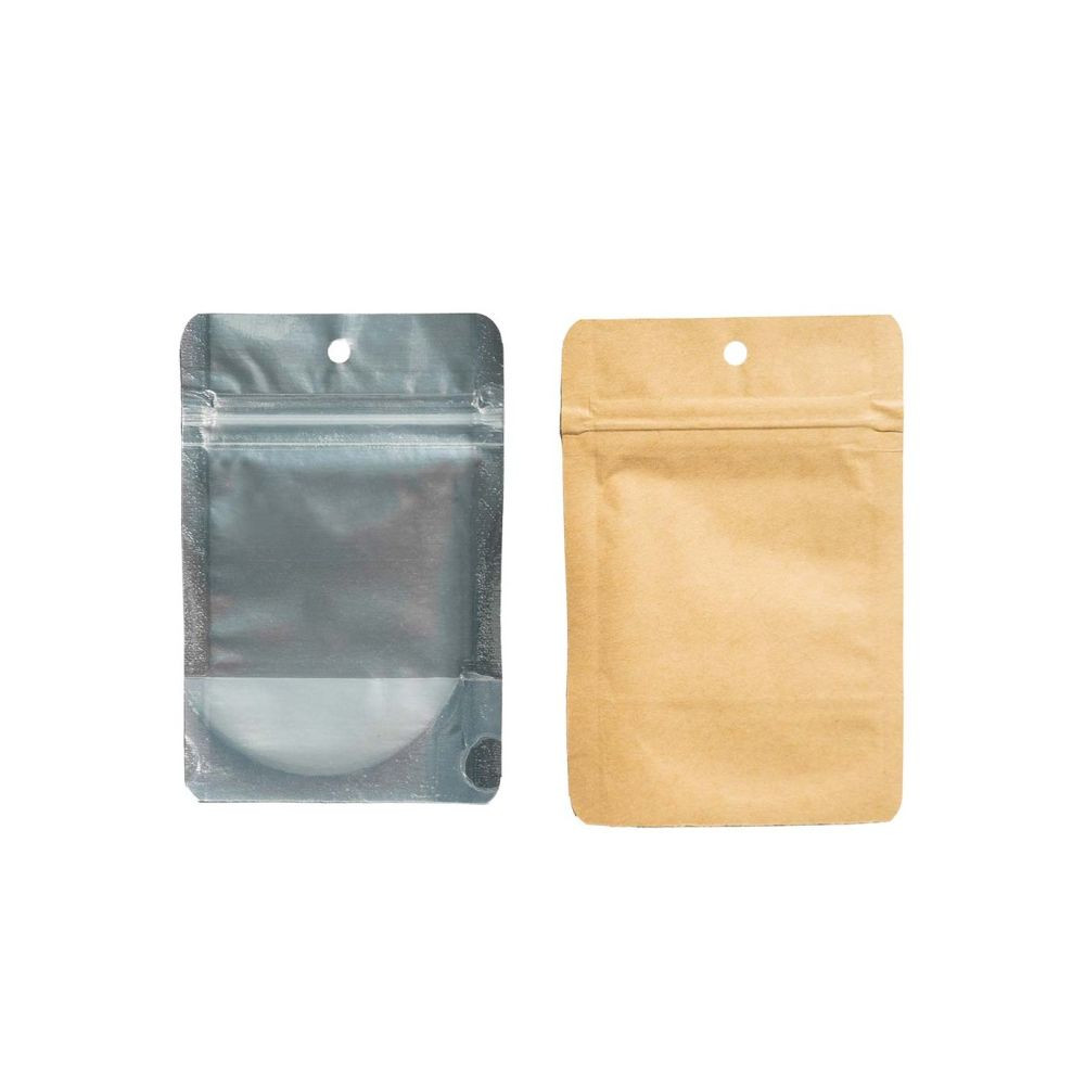 Qnubu zip sáček Kraft 1g, 75x110 mm, BALENÍ 50 ks