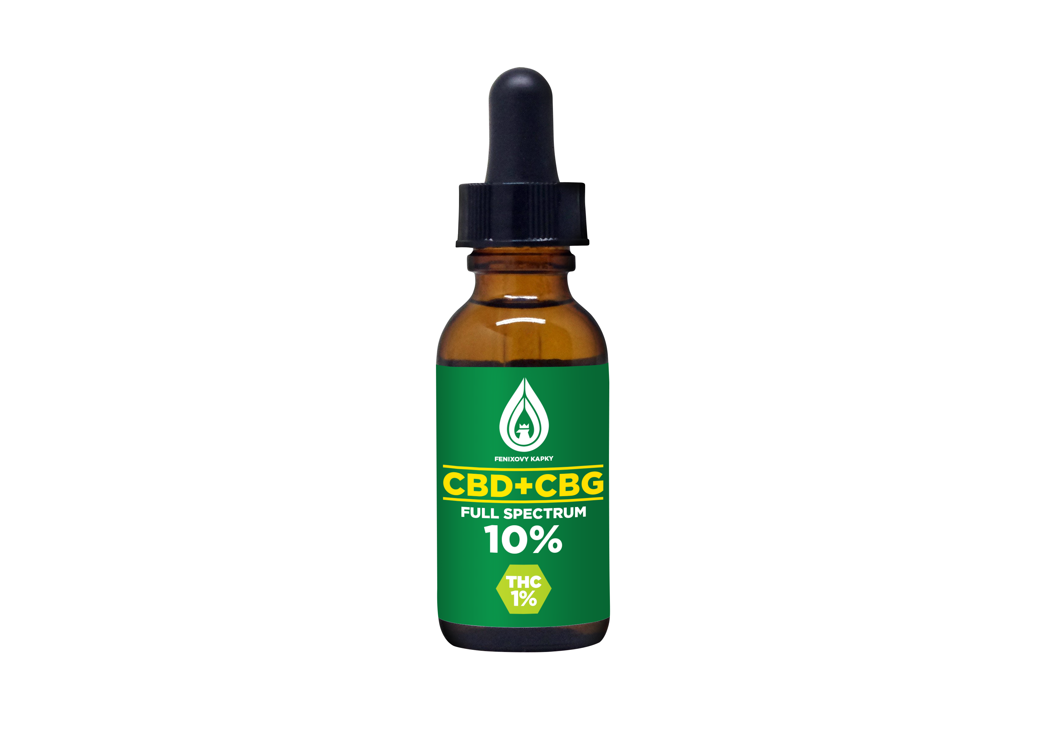 Fénixovy kapky 10 % - CBD 5% + CBG 5%, THC 1%, 10ml