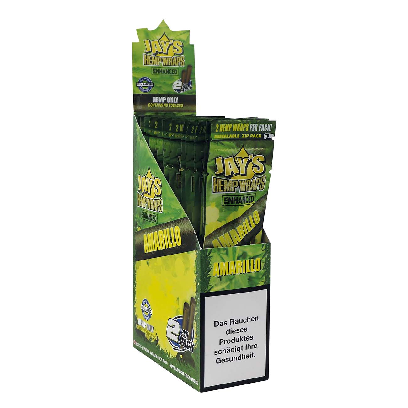 Jay's HempTerp Blunt Wraps Amarillo, 2ks v balení | box 25ks