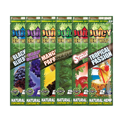 Jay's Hemp Blunt Wraps Blue, příchuť borůvka, 2ks/bal.