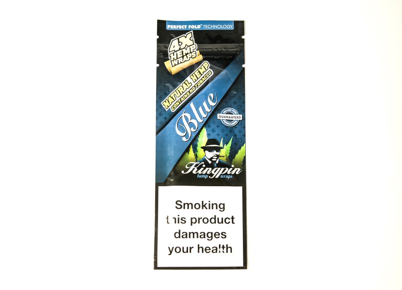 KingPin 4x Hemp Blunt Blue, 4ks/bal.