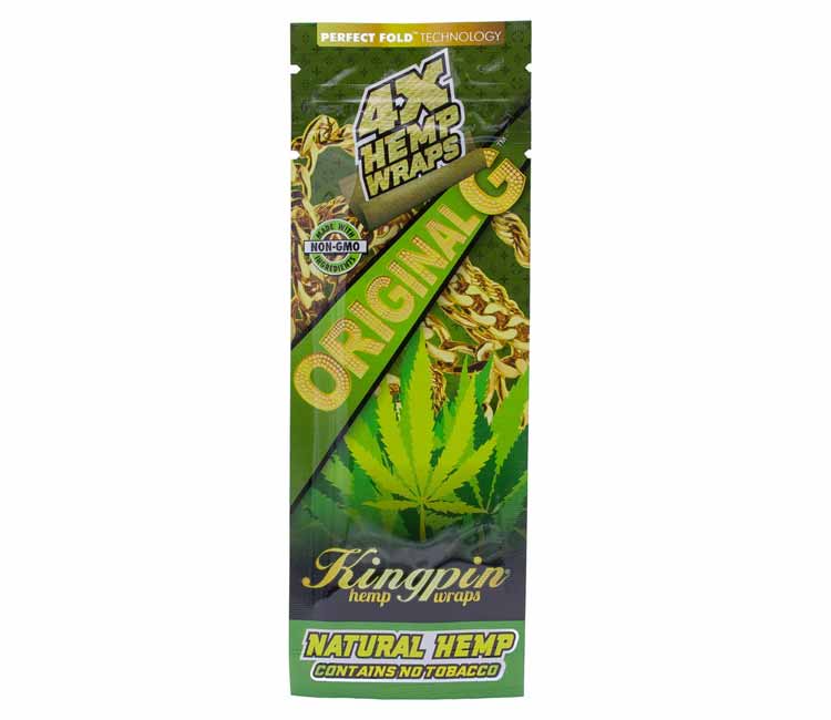 KingPin 4x Hemp Blunt OG, 4ks/bal.
