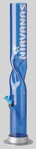 Bong Nirvanas Twist 40cm - modrý