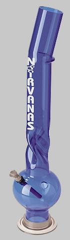Bong Nirvanas Bublina Twistbend  50cm - modrá