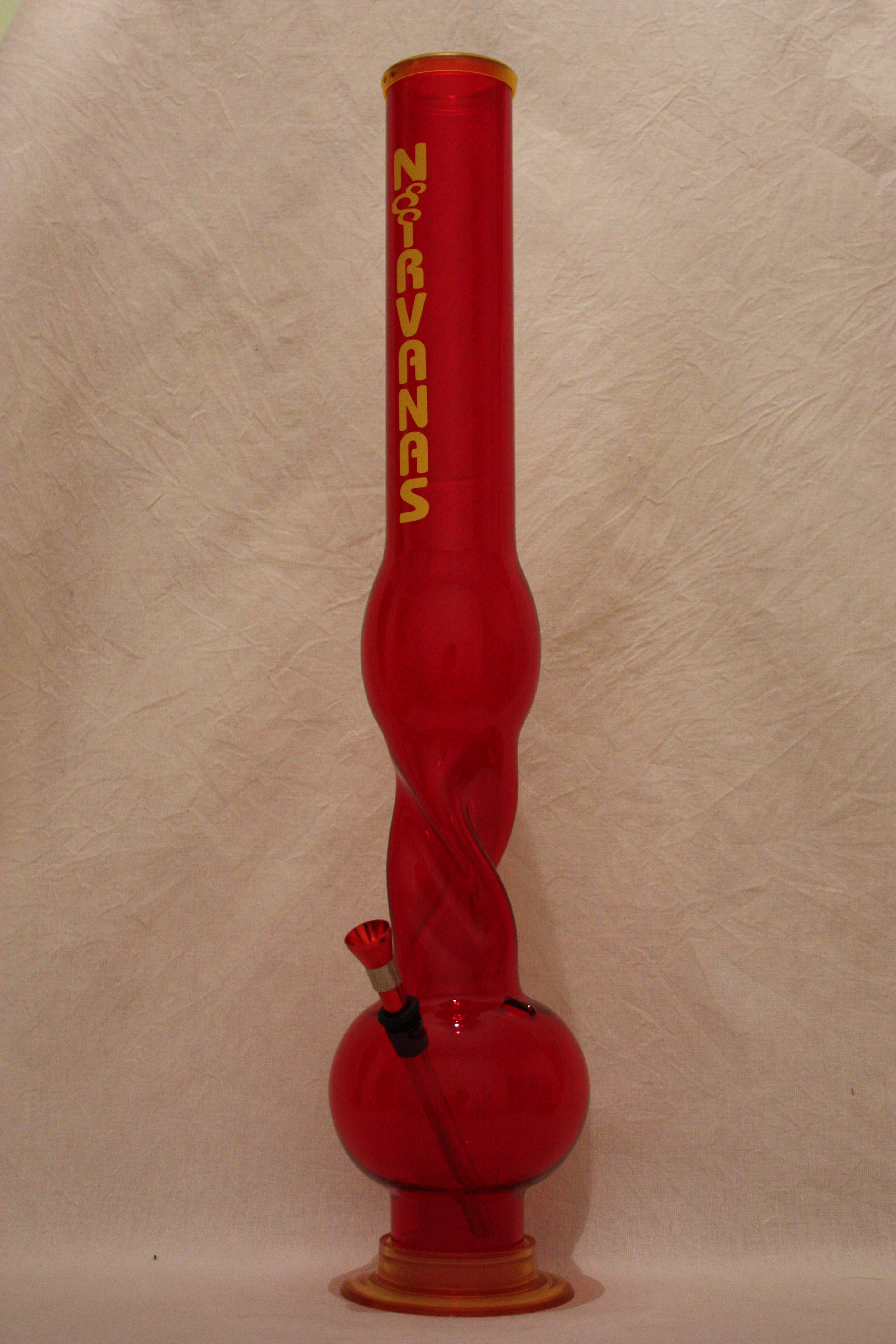 Bong Nirvanas Double Bubble 50cm - červený