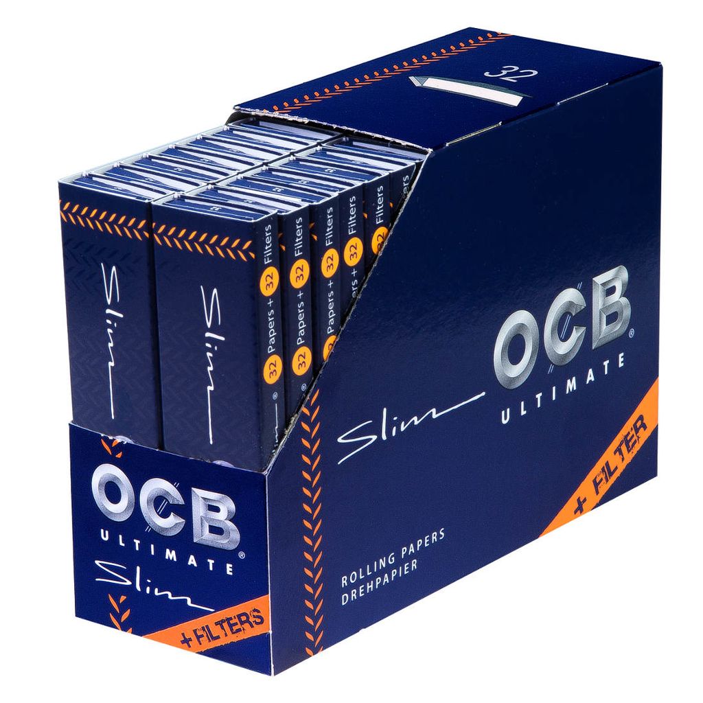 OCB ULTIMATE SLIM + TIPS, 32ks v balení | box 32ks