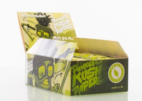 Rolovací papírky Pineapple Kush Rolls, délka 420cm | box 24ks